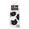Chaussettes originales Eat My Socks motif Cat - Taille unique qui va du 36 au 46