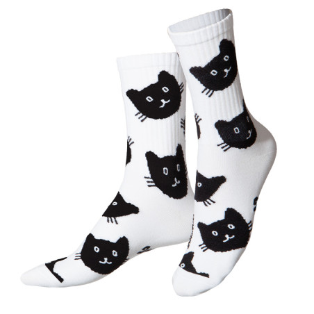 Chaussettes originales Eat My Socks motif Cat - Taille unique qui va du 36 au 46