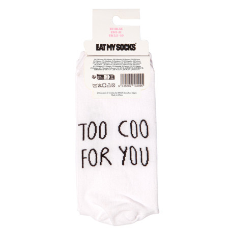 Chaussettes originales Eat My Socks motif Pigeon - Taille unique qui va du 36 au 46