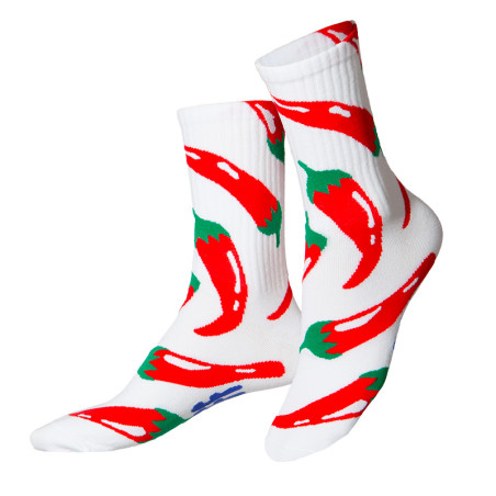 Paire de chaussettes Eat My Socks style pop - Motif Chili - Taille unique qui va du 36 au 46