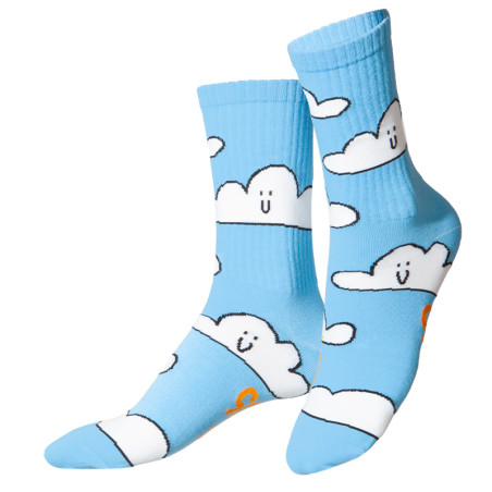 Paire de chaussettes Eat My Socks style pop - Motif Clouds - Taille unique qui va du 36 au 46