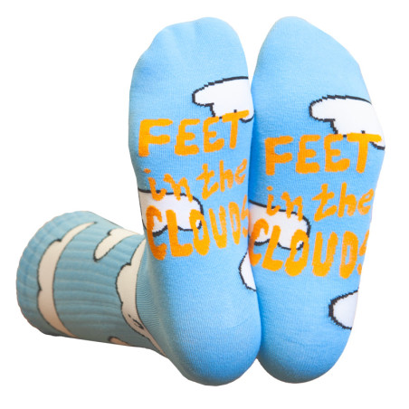 Paire de chaussettes Eat My Socks style pop - Motif Clouds - Taille unique qui va du 36 au 46