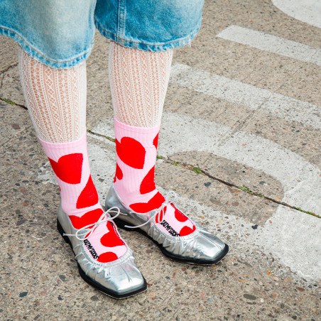 Chaussettes lifestyle homme femme Eat My Socks - Motif Love - Taille unique qui va du 36 au 46