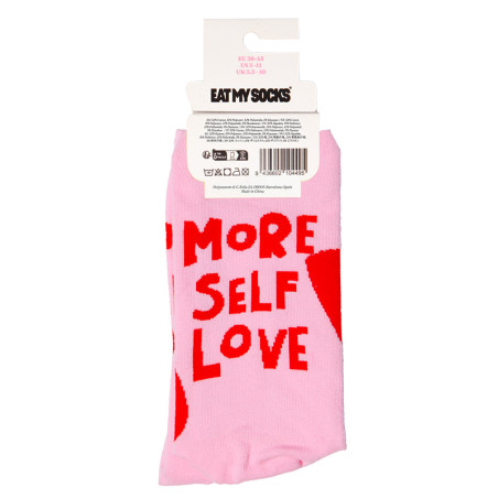 Chaussettes lifestyle homme femme Eat My Socks - Motif Love - Taille unique qui va du 36 au 46