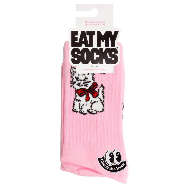 Chaussettes originales Eat My Socks motif Vintage Cat - Taille unique qui va du 36 au 46