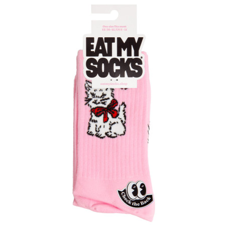Chaussettes originales Eat My Socks motif Vintage Cat - Taille unique qui va du 36 au 46