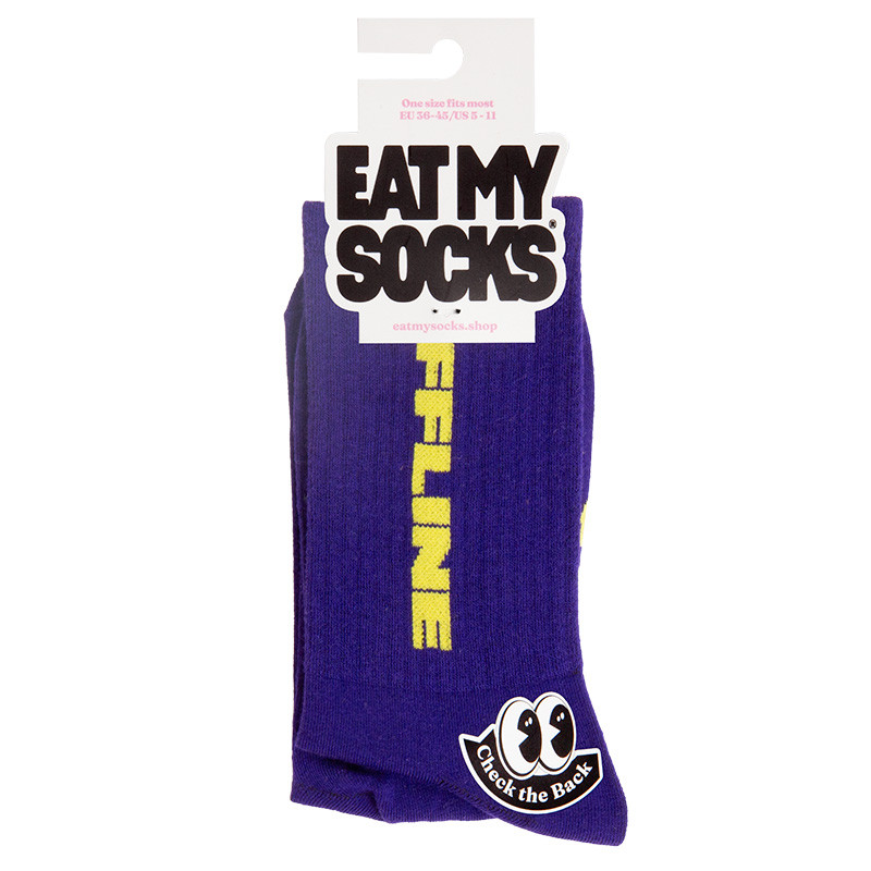 OffLine, la Paire de chaussettes Eat My Socks en style pop - Taille unique qui va du 36 au 46