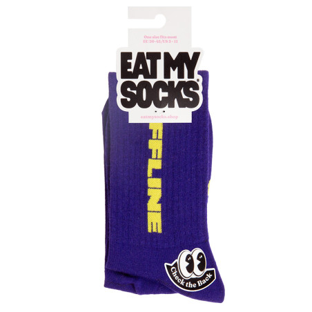 OffLine, la Paire de chaussettes Eat My Socks en style pop - Taille unique qui va du 36 au 46