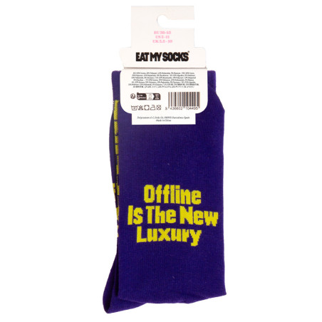 OffLine, la Paire de chaussettes Eat My Socks en style pop - Taille unique qui va du 36 au 46