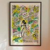 Tour de France 2026 - Affiche officielle - Parcours Doodle-Art