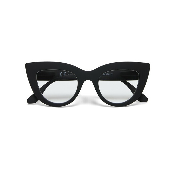 Lunettes de lecture Okkia - Claudia Big Cat Eye Noir - OK023BK – design Cat Eye glamour et vision nette