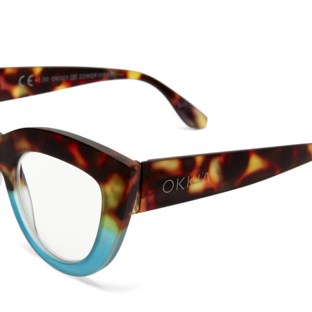 Lunettes de Lecture OKKIA Claudia Big Cat Eye OK023 | Style Élégant