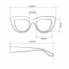 Lunettes de Lecture OKKIA Claudia Big Cat Eye OK023 | Style Élégant
