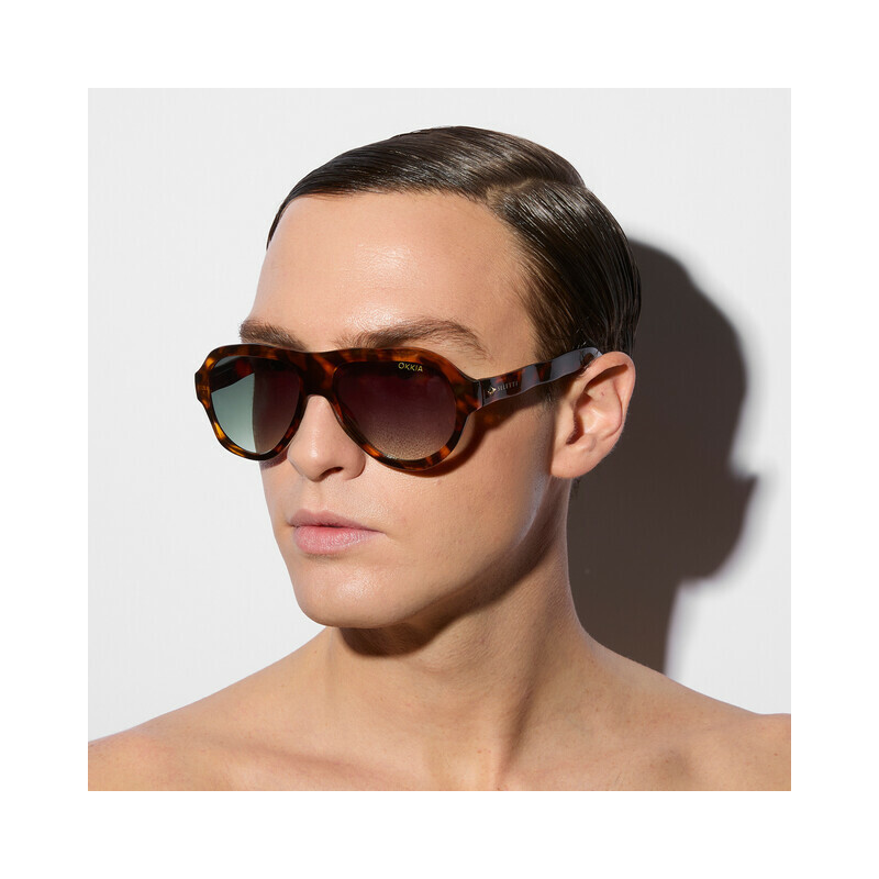 Lunettes de Soleil Seletti x OKKIA - Florida Havana OKS04CHG – style italien tendance et confort visuel sous le soleil