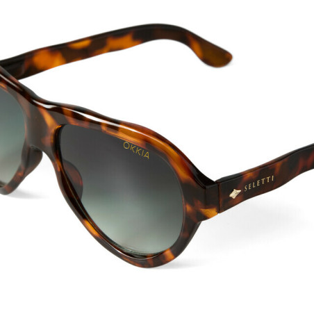 Lunettes de Soleil Seletti x OKKIA - Florida Havana OKS04CHG – style italien tendance et confort visuel sous le soleil