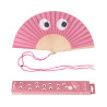 Éventail Fisura "PINL EYES" : design original, parfait pour les vacances et événements estivaux.