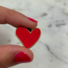 Pin’s Amour Cœur Rouge, Les Imprimeuses signent l'amour et de passion.