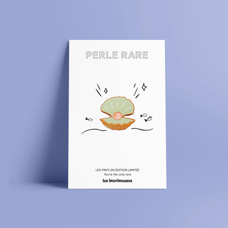 Pin’s Perle Rare Coquille Saint-Jacques, c’est le bijou fantaisie inspiré du bord de mer.