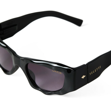 Lunettes de Soleil Seletti x OKKIA - Colorado Black OKS03BB – style italien audacieux et confort visuel sous le soleil