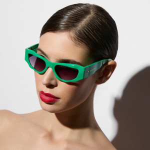 Lunettes de Soleil Seletti x OKKIA - Colorado Green OKS03GR – style italien audacieux et confort visuel sous le soleil