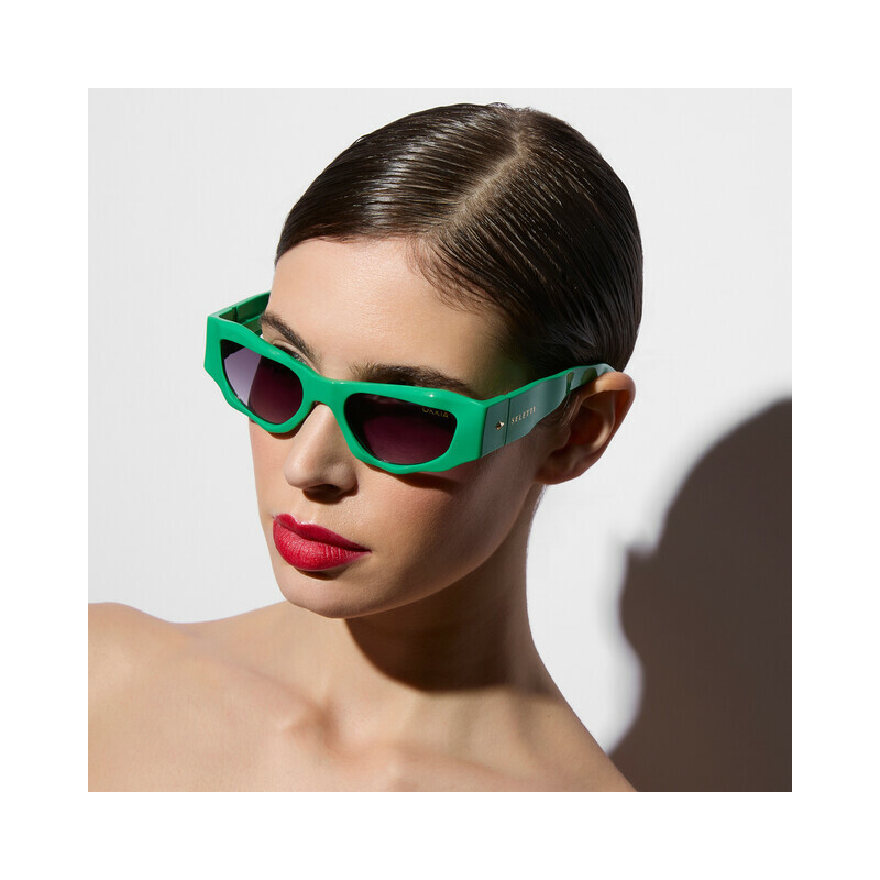 Lunettes de Soleil Seletti x OKKIA - Colorado Green OKS03GR – style italien audacieux et confort visuel sous le soleil