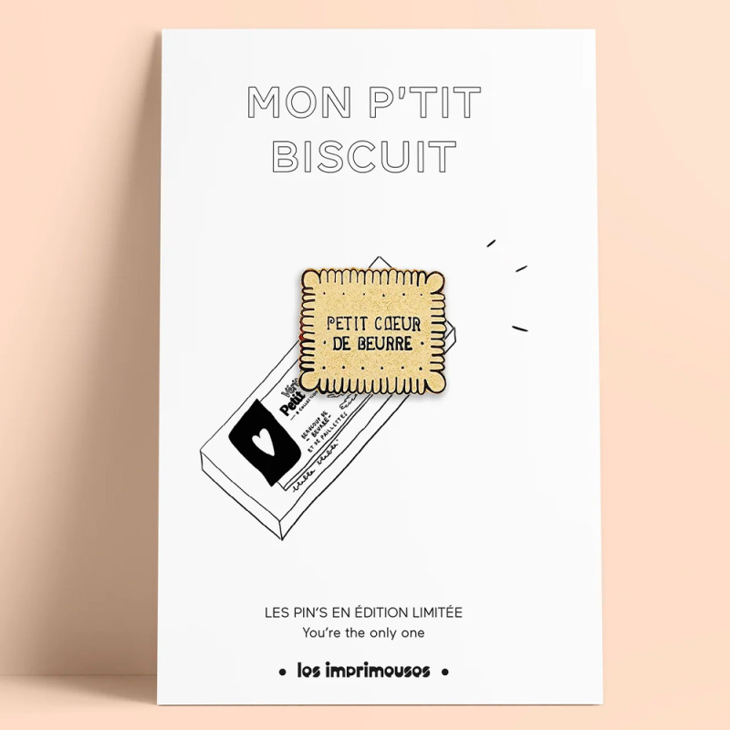 Pin’s Petit Cœur de Beurre , un symbole gourmand et tendre à porter au quotidien.