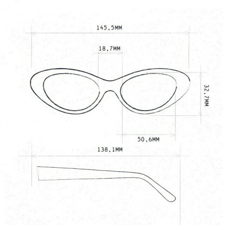 Lunettes de Lecture Okkia Lina Small Cat Eye - OK-039 | Style Cat Eye Chic