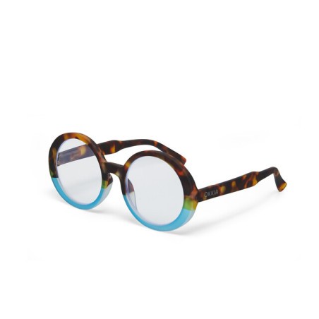 Lunettes de lecture Okkia - Laura Havana Blue - OK024HB – élégance contemporaine et confort visuel au quotidien