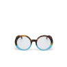 Lunettes de lecture Okkia - Laura Havana Blue - OK024HB – élégance contemporaine et confort visuel au quotidien