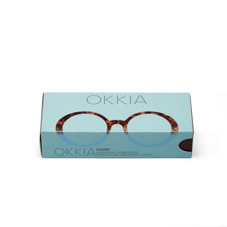 Lunettes de lecture Okkia - Laura Havana Blue - OK024HB – élégance contemporaine et confort visuel au quotidien