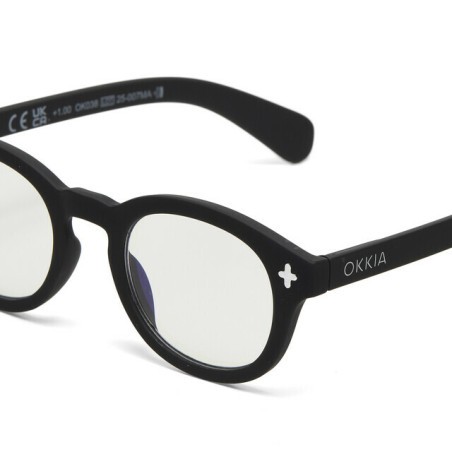 Lunettes de lecture Okkia - Milano Black - OK038BK – design urbain élégant et confort de lecture optimal au quotidien