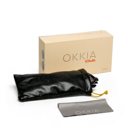 Lunettes de Soleil OKKIA CLUB - Alicudi Black OKL01BB – esprit italien minimaliste et design facile à porter