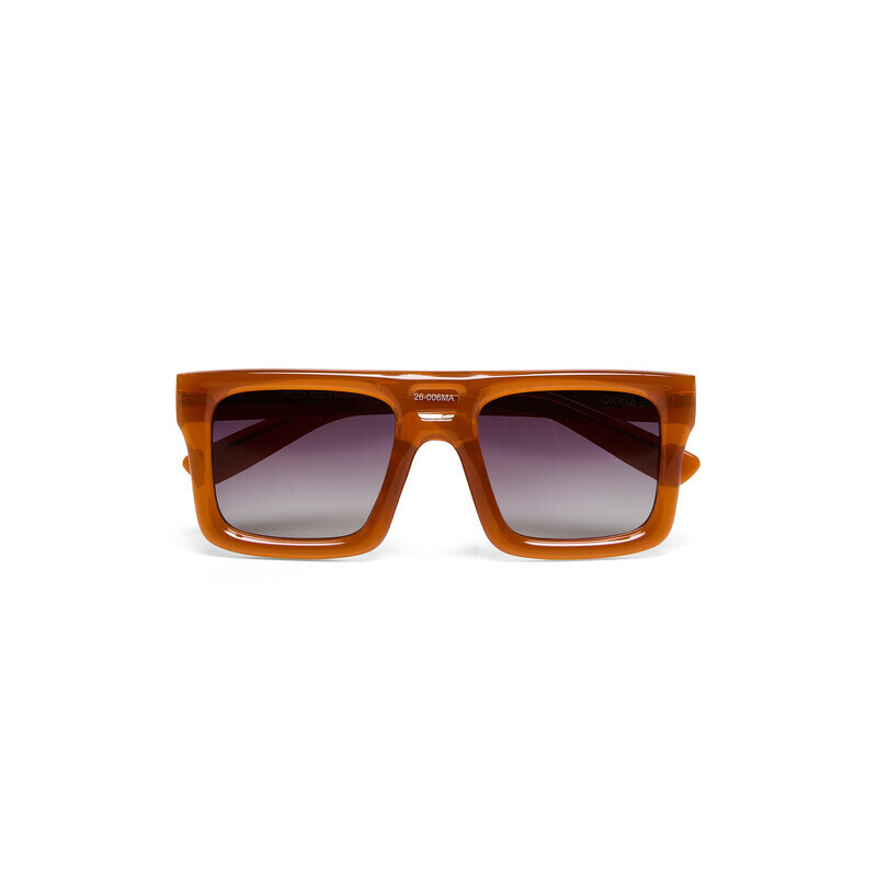 Lunettes de Soleil OKKIA CLUB - Vulcano Orange OKL03JOR – monture aux lignes équilibrées et allure tendance
