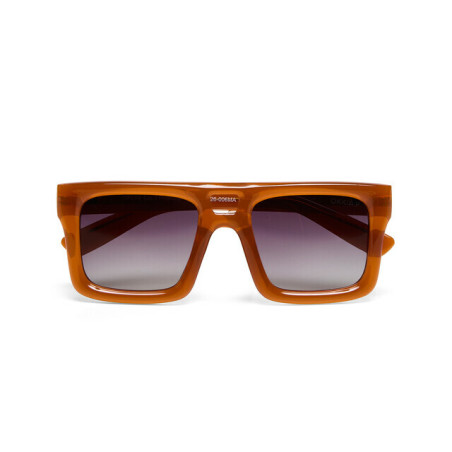 Lunettes de Soleil OKKIA CLUB - Vulcano Orange OKL03JOR – monture aux lignes équilibrées et allure tendance
