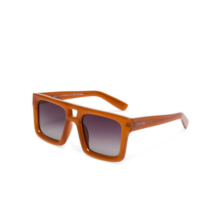 Lunettes de Soleil OKKIA CLUB - Vulcano Orange OKL03JOR – monture aux lignes équilibrées et allure tendance