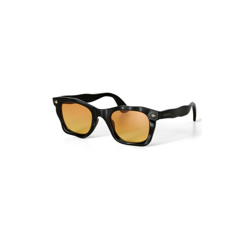 Lunettes de Soleil Seletti x OKKIA - Dakota Black OKS02BY – monture tendance aux lignes affirmées et protection UV