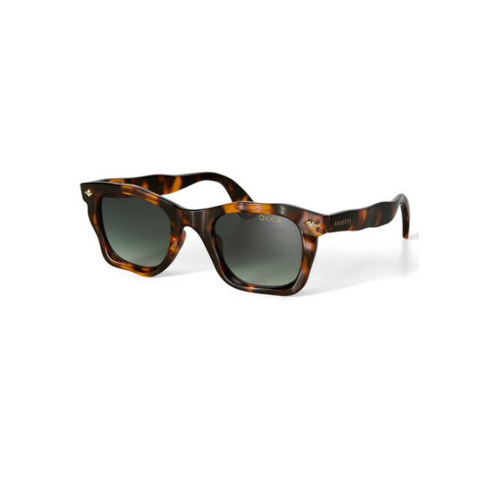 Lunettes de Soleil Seletti x OKKIA - Dakota Havana OKS02CHG – monture tendance aux lignes affirmées et protection UV