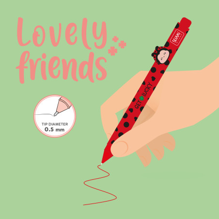 Stylo Lovely Friends Legami CPP00 – une écriture fluide, un compagnon attachant et une touche de bonne humeur à chaque mot