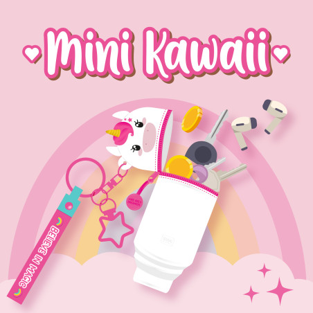 Trousse Mini Kawaii Porte Clef Unicorn - Legami