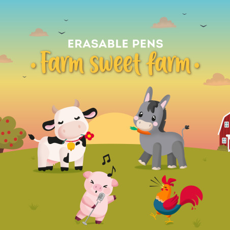 Pack 4 Stylo Erasable Legami EPSET0011 – écriture fluide, correction instantanée et design irrésistiblement ludique