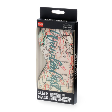 Masque de Voyage Nap Queen Legami  – confort absolu et sommeil réparateur pour voyager avec style.