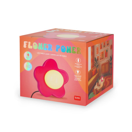 Flower Power Lamp Legami – lumière d'ambiance, design floral et style pop qui illumine chaque intérieur avec originalité.