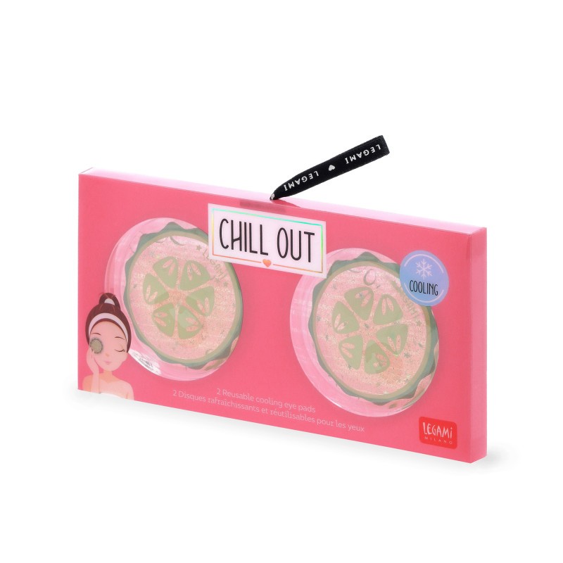 Disque Yeux Concombre Legami – fraîcheur instantanée, design ludique inspiré des soins spa pour un moment de bien-être.