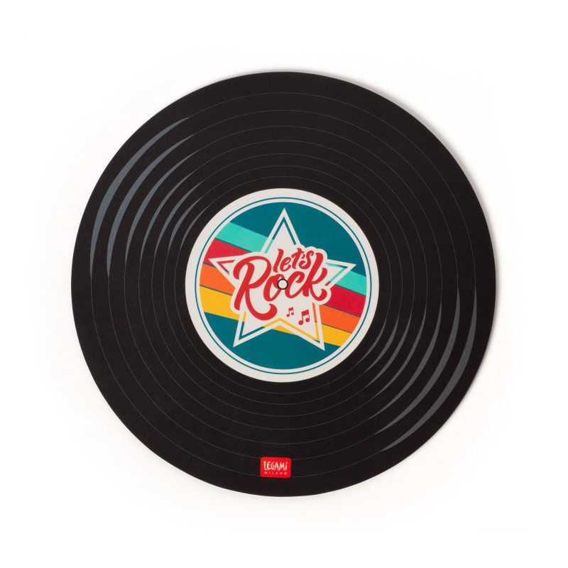 Mousse Pad Disque Vinyl Legami – glisse précise, confort quotidien et design rétro inspiré des vinyles