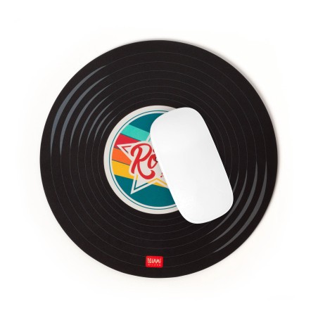 Mousse Pad Disque Vinyl Legami – glisse précise, confort quotidien et design rétro inspiré des vinyles