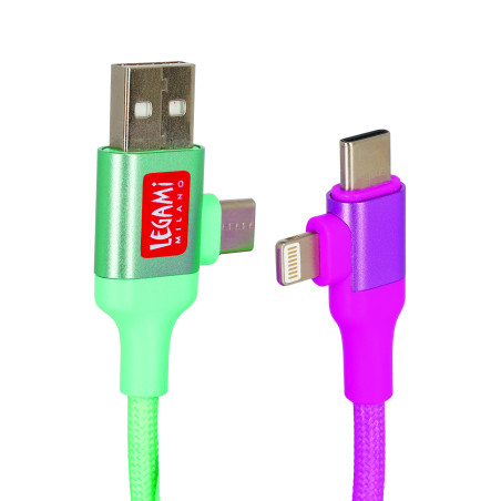 Cable Recharge Magnétique 4 en 1 Legami – recharge universelle, et design élégant pour tous vos appareils au quotidien.