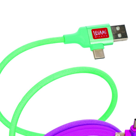 Cable Recharge Magnétique 4 en 1 Legami – recharge universelle, et design élégant pour tous vos appareils au quotidien.