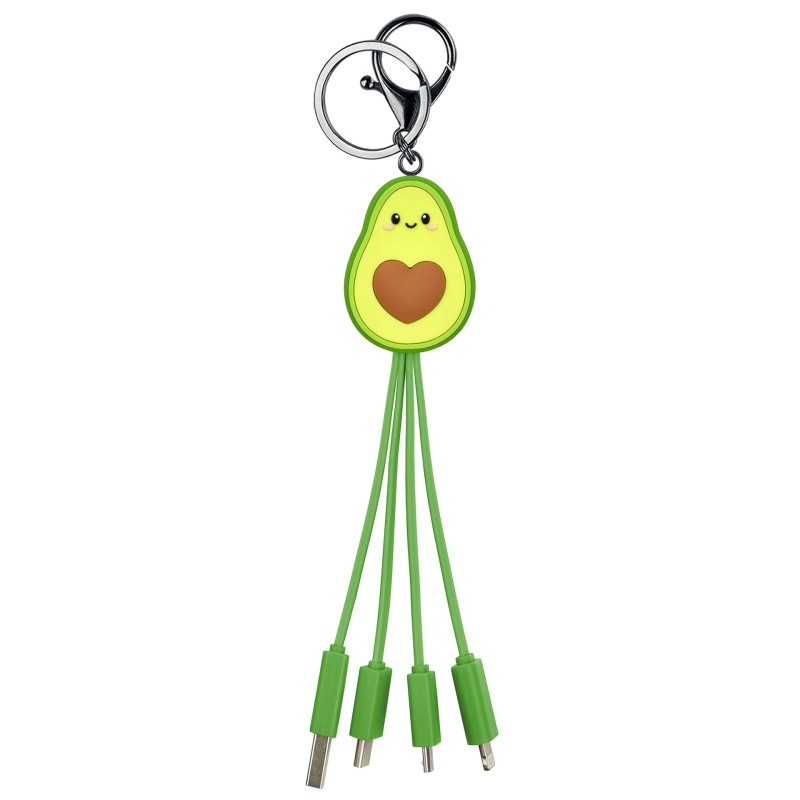 Cable Recharge Avocat Legami – design kawaii et style original pour connecter vos appareils avec une touche de bonne humeur.