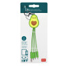 Cable Recharge Avocat Legami – design kawaii et style original pour connecter vos appareils avec une touche de bonne humeur.
