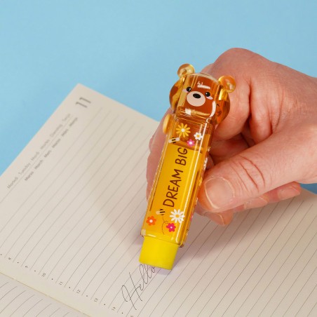 Gomme Rétractable Teddy Legami – mécanisme rétractable pratique et design Teddy craquant pour une papeterie stylée.